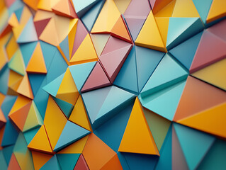 Fototapeta premium A high quality 3D triangle design