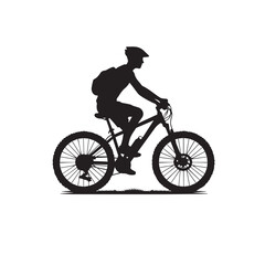 Obraz premium Bicycle vector illustration. Bicycle logo, icon vector design isolated on white background.