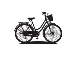 Fototapeta premium Bicycle vector illustration. Bicycle logo, icon vector design isolated on white background.