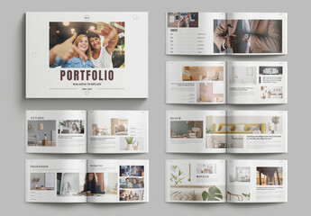 Portfolio Magazine Template Leyout