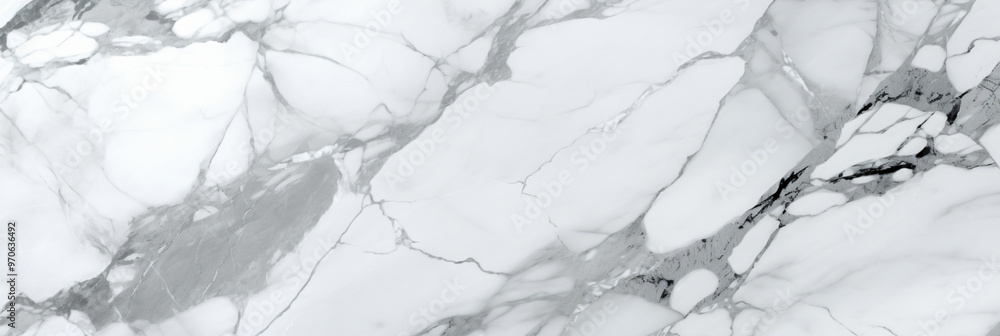 Poster a close-up view of a marble surface showcasing its intricate patterns and textures, creating an eleg