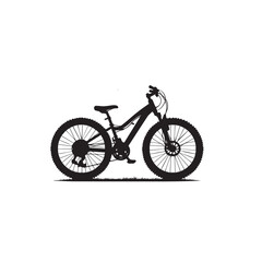 Fototapeta premium Bicycle silhouette. Bike vector logo. Bicycle illustration black and white.