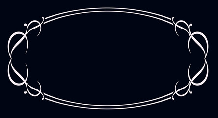 vintage frame on a black background