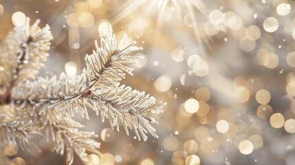 The Frosted Pine Branch