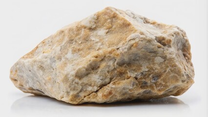 Stone rock object isolated on white background with detailed natural texture, stone, rock, object, isolated, white background