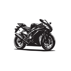 Obraz premium Motorcycle vector design. Motorcycle silhouette. Motor bike illustration isolated on white background.