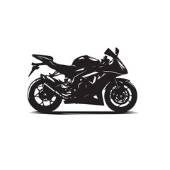 Obraz premium Motorcycle vector design. Motorcycle silhouette. Motor bike illustration isolated on white background.