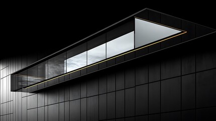 Fototapeta premium Silver chrome window frames are isolated on a solid black background design. isolated on a solid black background. Illustrations design 