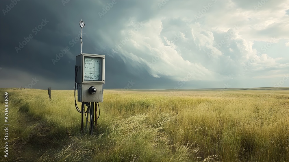 Poster cutting edge weather station leveraging radio waves for real time atmospheric monitoring