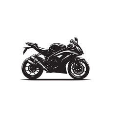 Obraz premium Motorcycle vector design. Motorcycle silhouette. Motor bike illustration isolated on white background.