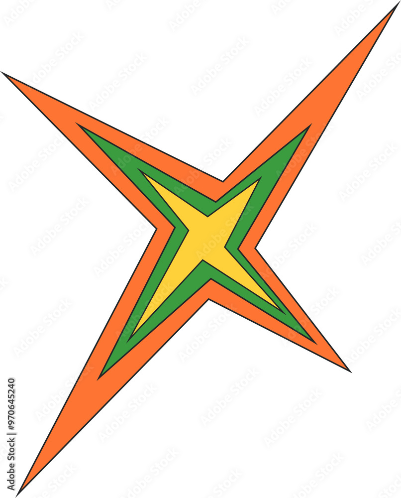 Poster star shape icon. abstract shiny irregular sparkle. sharp burst graphic element. starlight twinkles f