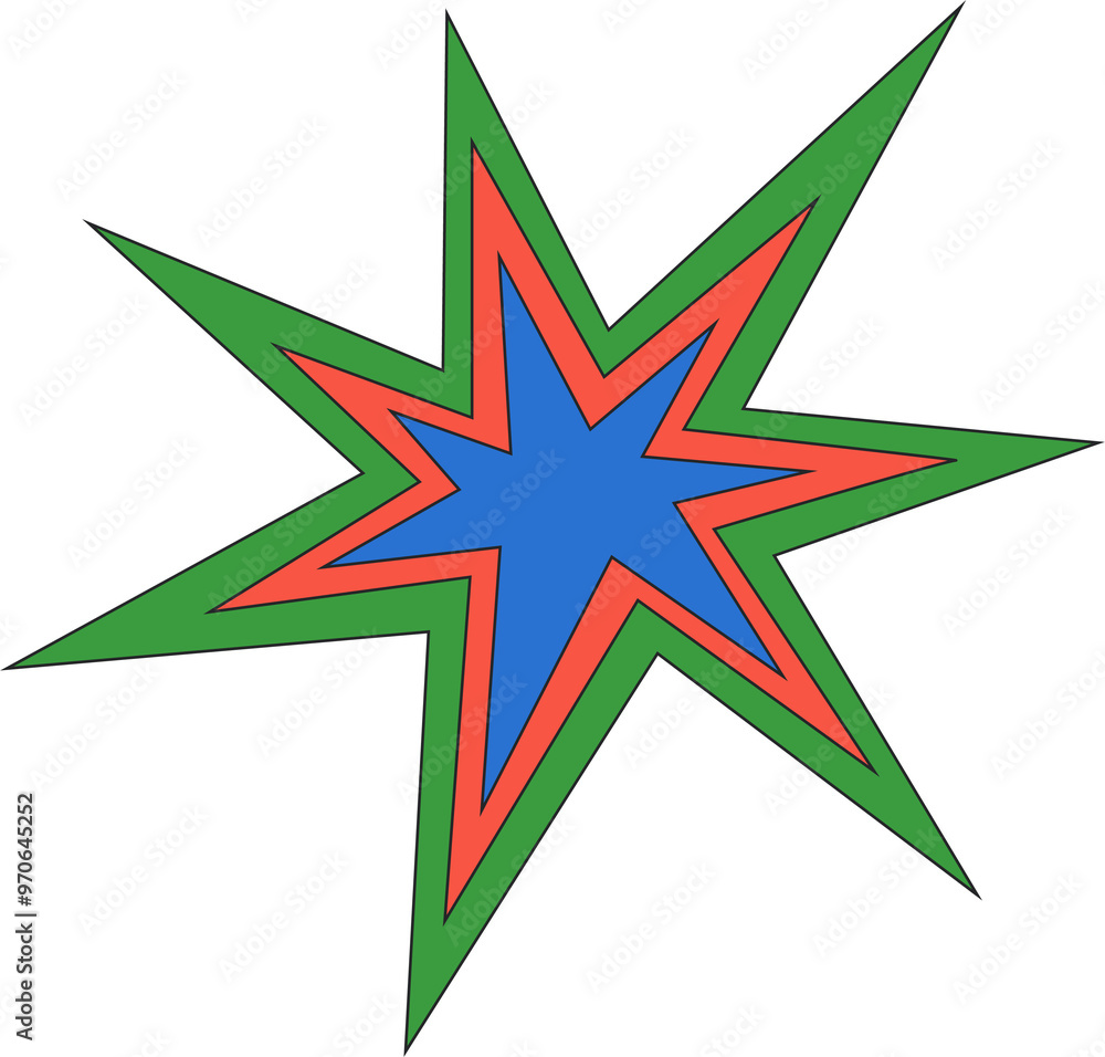 Poster star shape icon. abstract shiny irregular sparkle. sharp burst graphic element. starlight twinkles f