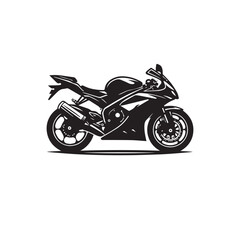 Fototapeta premium Motorcycle vector design. Motorcycle silhouette. Motor bike illustration isolated on white background.