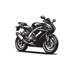 Fototapeta premium Motorcycle vector design. Motorcycle silhouette. Motor bike illustration isolated on white background.