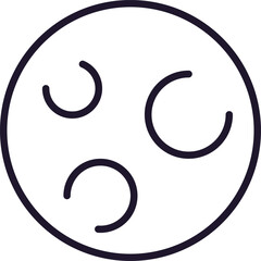 Planet Isolated Line Icon for Design