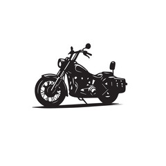 Obraz premium Motorcycle vector design. Motorcycle silhouette. Motor bike illustration isolated on white background.