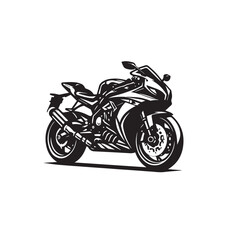 Obraz premium Motorcycle vector design. Motorcycle silhouette. Motor bike illustration isolated on white background.