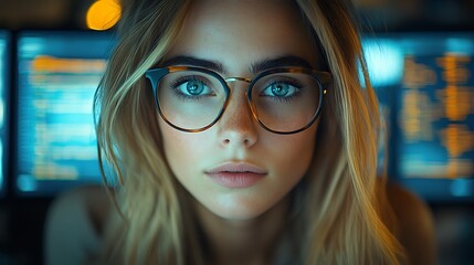  AI cyber security concept. Diverse IT specialist team analyzing artificial intelligence online risk threats to consumer data & privacy. Software developers coding & ethical hacking in dark office 