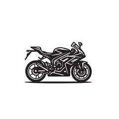 Obraz premium Motorcycle vector design. Motorcycle silhouette. Motor bike illustration isolated on white background.