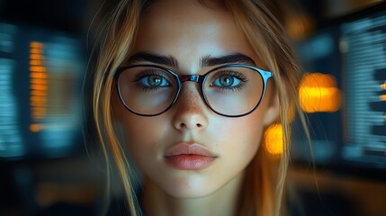  AI cyber security concept. Diverse IT specialist team analyzing artificial intelligence online risk threats to consumer data & privacy. Software developers coding & ethical hacking in dark office 