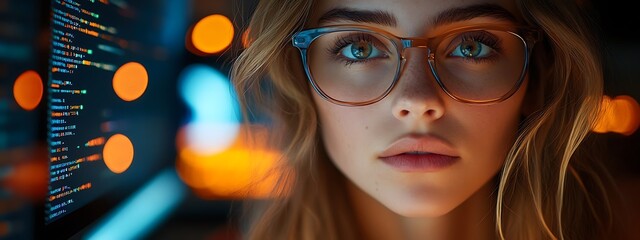  AI cyber security concept. Diverse IT specialist team analyzing artificial intelligence online risk threats to consumer data & privacy. Software developers coding & ethical hacking in dark office 