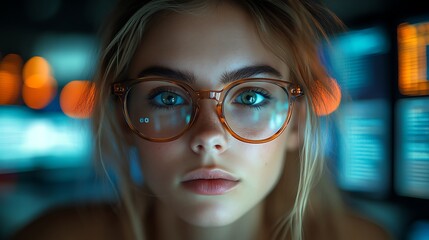  AI cyber security concept. Diverse IT specialist team analyzing artificial intelligence online risk threats to consumer data & privacy. Software developers coding & ethical hacking in dark office 