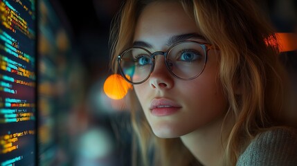  AI cyber security concept. Diverse IT specialist team analyzing artificial intelligence online risk threats to consumer data & privacy. Software developers coding & ethical hacking in dark office 