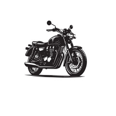 Naklejka premium Motorcycle vector design. Motorcycle silhouette. Motor bike illustration isolated on white background.