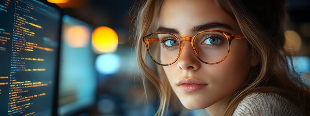  AI cyber security concept. Diverse IT specialist team analyzing artificial intelligence online risk threats to consumer data & privacy. Software developers coding & ethical hacking in dark office 