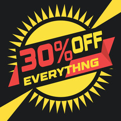 Black Friday Sale On Black Background Banner Design