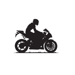 Obraz premium Motorcycle vector design. Motorcycle silhouette. Motor bike illustration isolated on white background.