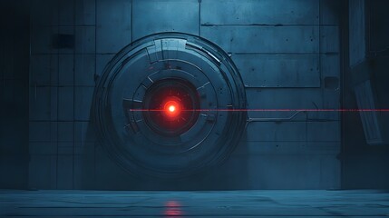 Focused Laser Beam Illuminating Target in Specialized Chamber