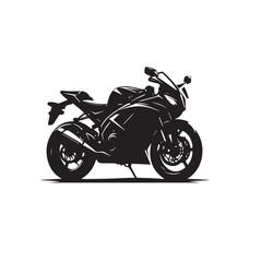 Obraz premium Motorcycle vector design. Motorcycle silhouette. Motor bike illustration isolated on white background.