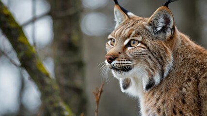 Fototapeta premium Lynx in the Forest