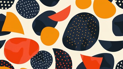 Abstract shape pattern wallpaper