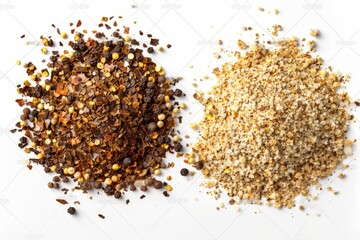 A fresh Jerk seasoning and Jerk seasoning Power isolated on white