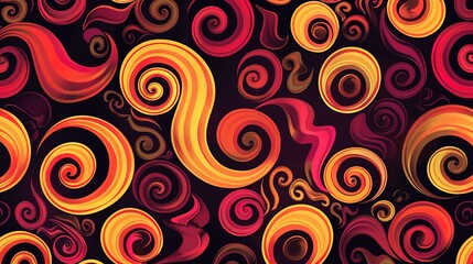 Fototapeta premium Spiral pattern wallpaper