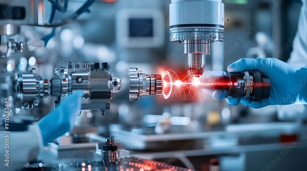 Poster Precision Laser Emission Monitored by Scientific Instruments in Laboratory Setting