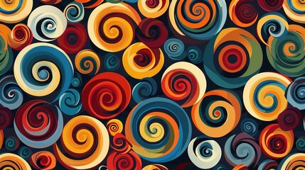 Spiral pattern wallpaper