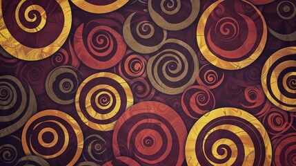 Fototapeta premium Spiral pattern wallpaper