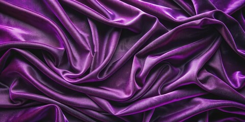Fototapeta premium Top view of luxurious purple velvet fabric with dark purple liquid on the edges, velvet, fabric, texture, purple, luxury