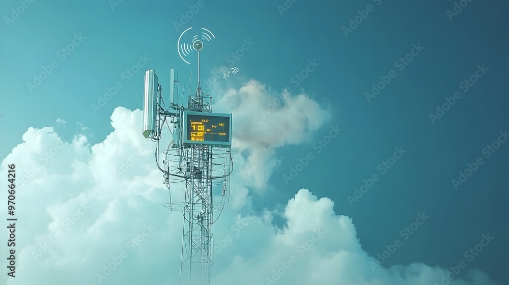 Aufkleber real time atmospheric monitoring weather station using radio waves technology