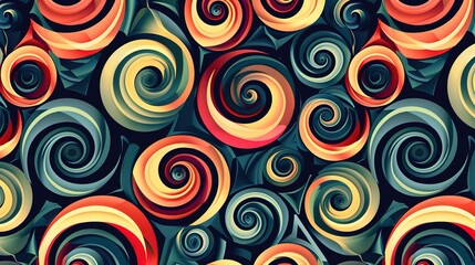 Swirl pattern wallpaper