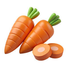 Carrot 3D object.