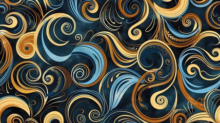 Swirl pattern wallpaper