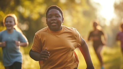 Fototapeta premium obesity in children