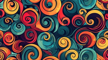 Fototapeta premium swirl pattern wallpaper 