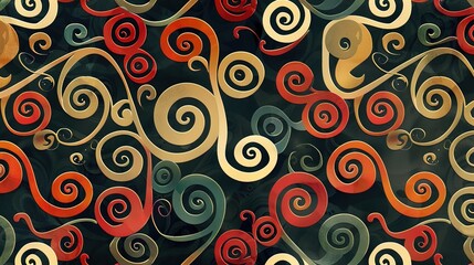 Fototapeta premium swirl pattern wallpaper 