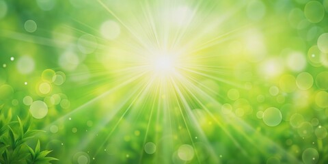 Obraz premium Sunlight illuminating a soft light green background, sunlight, green, background, bright, glowing, soft, texture, natural