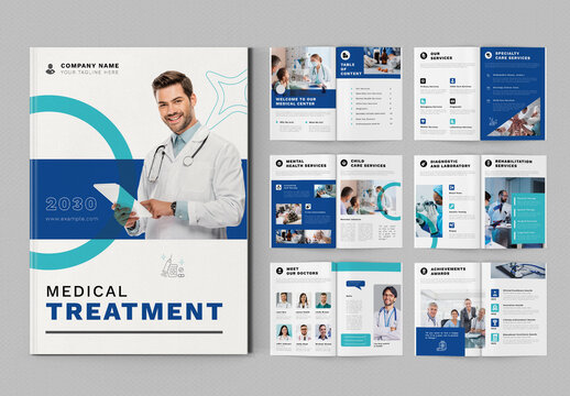 Medical Treatment Brochure Template Layout